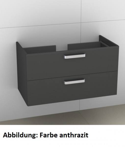 Artiqua 415 Waschtischunterschrank für Living 814436 Weiß Matt Select, 415-WU2L-L17-7161-171