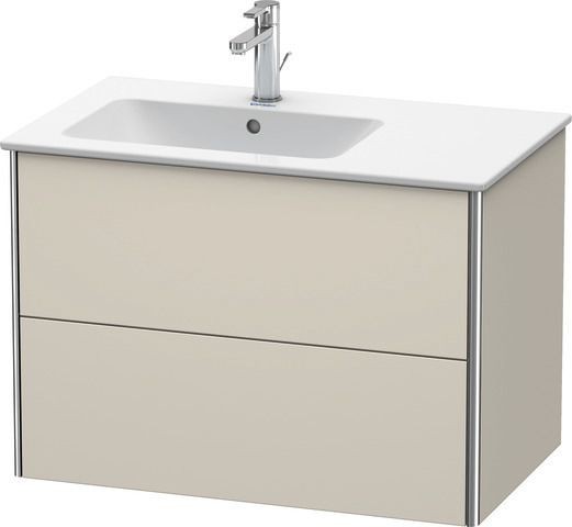 Duravit XSquare Waschtischunterbau wandhängend Taupe Supermatt 810x478x560 mm - XS417608383