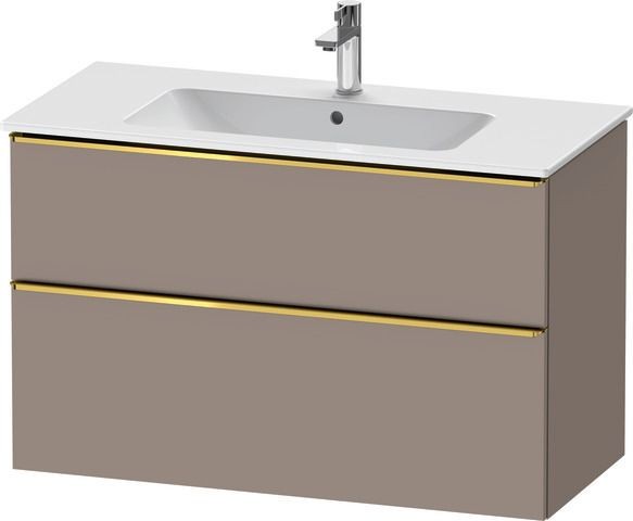 Duravit D-Neo Waschtischunterbau wandhängend Basalt Matt 1010x462x625 mm - DE4363034430000