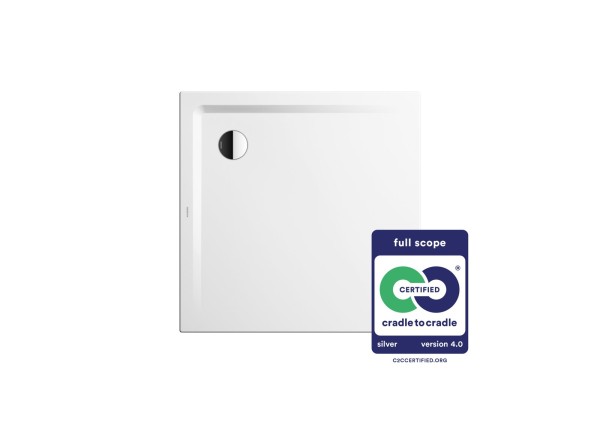 Kaldewei Duschwanne SUPERPLAN Modell 1848-1, 900x900x25 mm, alpinweiß, 384800010001