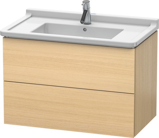 Duravit L-Cube Waschtischunterbau wandhängend Mediterrane Eiche Matt 820x469x558 mm - LC6265071710A0