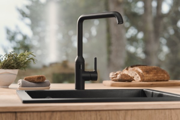 Hansa Küchenarmatur, 230/9 V, Bluetooth, HANSAVANTIS Style 5421 Matt-Schwarz, 5421220933
