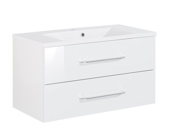 Fackelmann B.clever Set Becken 90x51x46 weiß, 82913