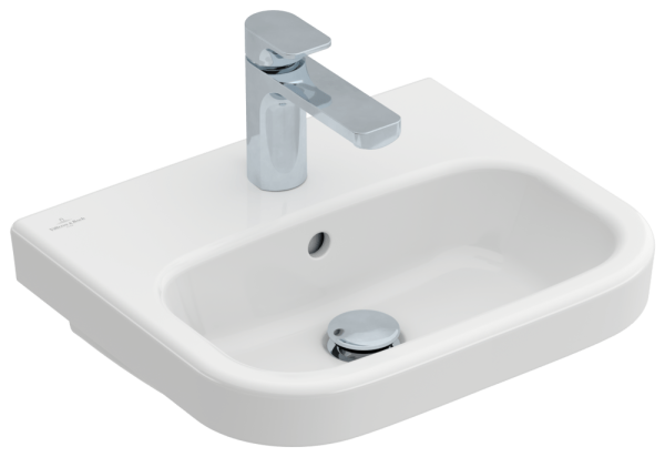 Villeroy & Boch Handwaschbecken Architectura, 1 Hahnloch, mit Überlauf, weiss CeramicPlus