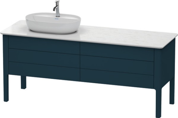 Duravit Luv Konsolenwaschtischunterbau bodenstehend Nachtblau Seidenmatt 1733x570x743 mm - LU9568L98