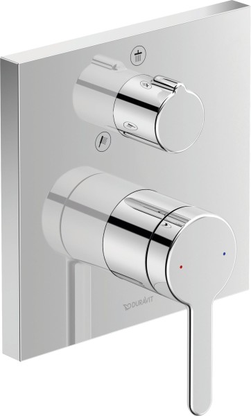 Duravit C.1 Einhebel-Brausemischer Unterputz Chrom Hochglanz 150x77x150 mm - C14210011010