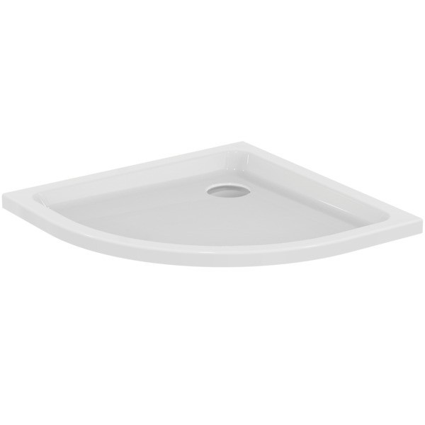 Ideal Standard Viertelkreis-Brausewanne Hotline Neu B:900, T:900, H:80mm, Weiß K278001