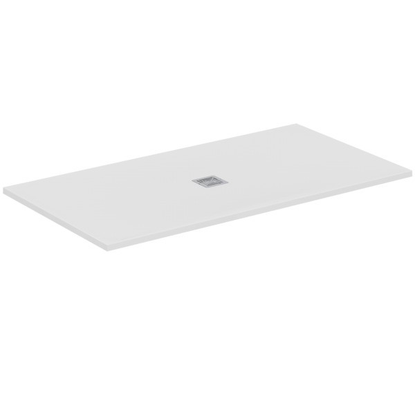 Ideal Standard Rechteck-Duschwanne Ultra Flat S + 1700x900mm Ablauf zentriert Weiss, T5616FR