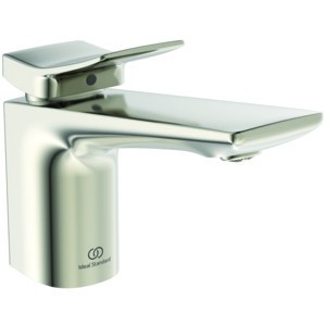 Ideal Standard Waschtischarmatur Conca Ausladung 140mm m.Ablaufgarnitur Silver Storm, BD456GN