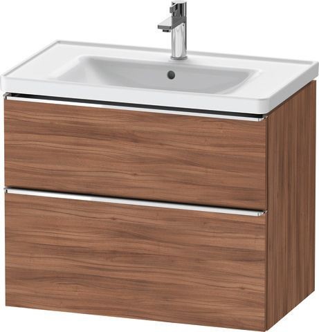 Duravit D-Neo Waschtischunterbau wandhängend Nussbaum Matt 784x452x625 mm - DE4355010790000