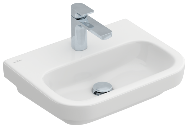 Villeroy & Boch Handwaschbecken Architectura 4373 500x380mm, 1 Hahnloch ohne Überlauf Weiß Alpin C,