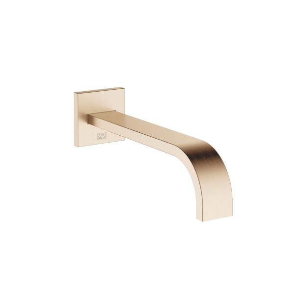 Dornbracht Wannenauslauf für Wandmontage MEM 13801782 Champagne gebürstet (22kt Gold)