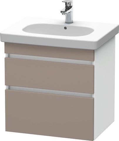 Duravit DuraStyle Waschtischunterbau wandhängend Basalt & Weiß Matt 600x453x610 mm - DS648304318