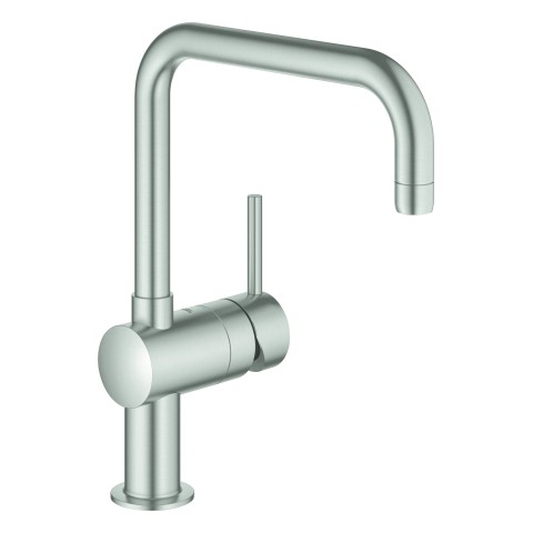 GROHE Einhand-SPT-Batterie Minta 32488 DN15 U-Auslauf supersteel