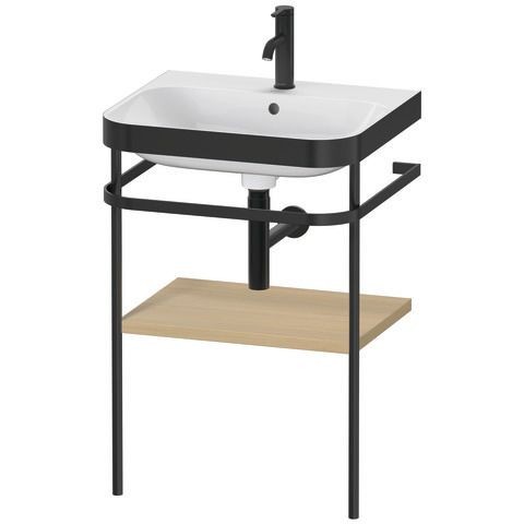 Duravit Happy D.2 Plus c-bonded Set mit Metallkonsole Mediterrane Eiche Matt 575x490x850 mm - HP4735