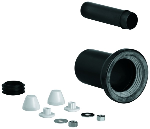 GROHE WC-Zu- und Ablaufgarnitur 37311 für wandh. WC Ablaufmansch. 90mm schwarz, 37311K00