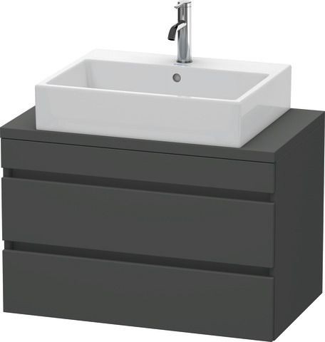 Duravit DuraStyle Konsolenwaschtischunterbau wandhängend Graphit Matt 800x478x512 mm - DS530704949