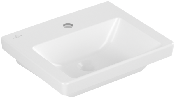 Villeroy & Boch Subway 3.0 Handwaschbecken, 450 x 370 x 145 mm, Stone White CeramicPlus, ohne Überla