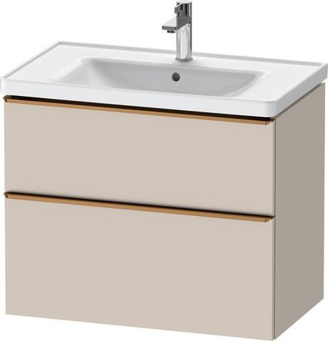 Duravit D-Neo Waschtischunterbau wandhängend Taupe Matt 784x452x625 mm - DE4355004910000