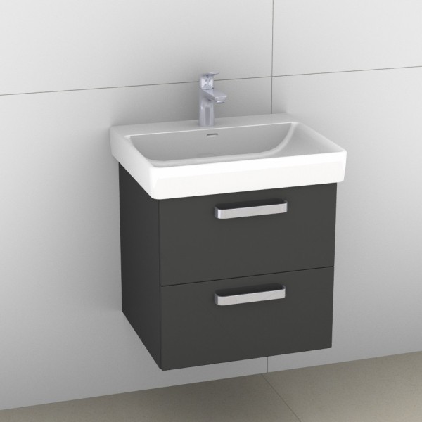 Artiqua 415 Waschtischunterschrank für Pro S 810962 Anthrazit Glanz, 415-WU2L-L53-7065-51