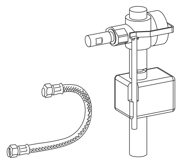 Mepa Ersatzset UPSK SC R11, Füllventil mit Panzerschlauch, 590267