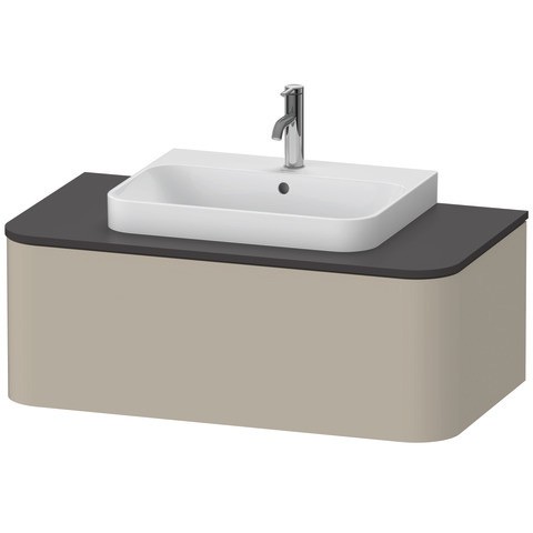 Duravit Happy D.2 Plus Konsolenwaschtischunterbau wandhängend Taupe Seidenmatt 1000x550x354 mm - HP4