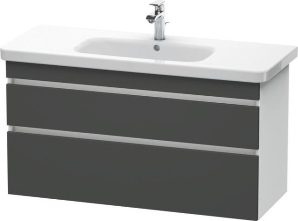 Duravit DuraStyle Waschtischunterbau wandhängend Graphit & Weiß Matt 1130x448x610 mm - DS649504918