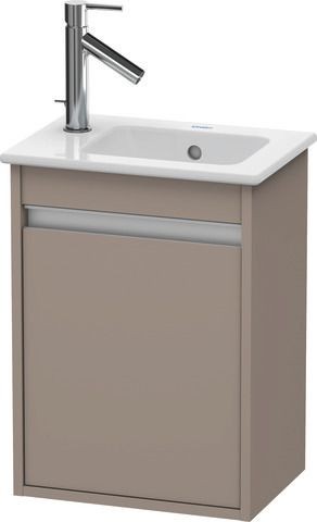 Duravit Ketho Waschtischunterbau wandhängend Basalt Matt 400x285x550 mm - KT6417R4343