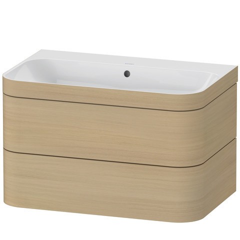 Duravit Happy D.2 Plus c-bonded Set wandhängend Mediterrane Eiche Matt 775x490x480 mm - HP4637N7171