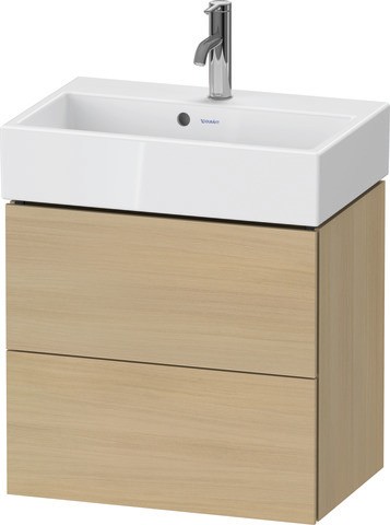 Duravit L-Cube Waschtischunterbau wandhängend Mediterrane Eiche Matt 584x391x544 mm - LC621907171
