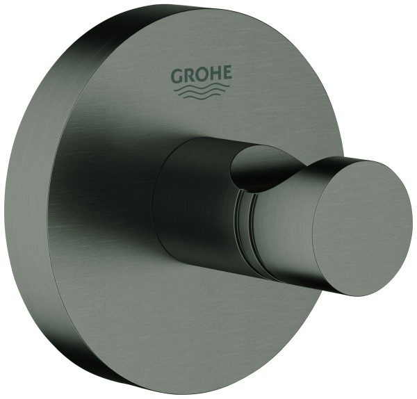 GROHE Bademantelhaken Essentials 40364 hard graphite gebürstet, 40364AL1