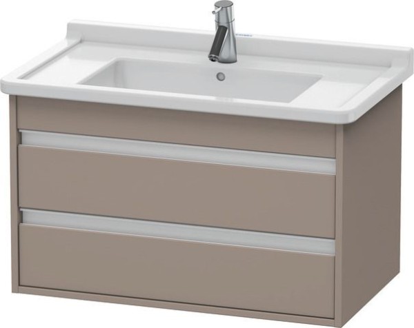 Duravit Ketho Waschtischunterbau wandhängend Basalt Matt 800x455x480 mm - KT664404343