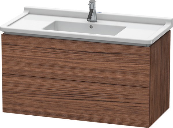 Duravit L-Cube Waschtischunterbau wandhängend Nussbaum dunkel Matt 1020x469x558 mm - LC6266021210E00