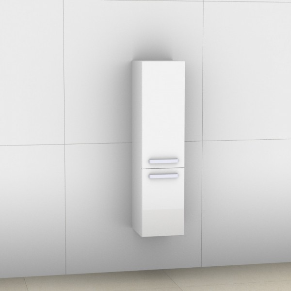 Artiqua 400 Midischrank, Weiß Hochglanz, 400-MTT-1-30-L-7016-68