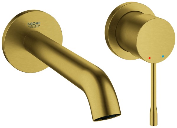 GROHE 2-Loch Waschtischarmatur Unterputz Essence Ausladung 183mm cool sunrise geb., 29192GN1