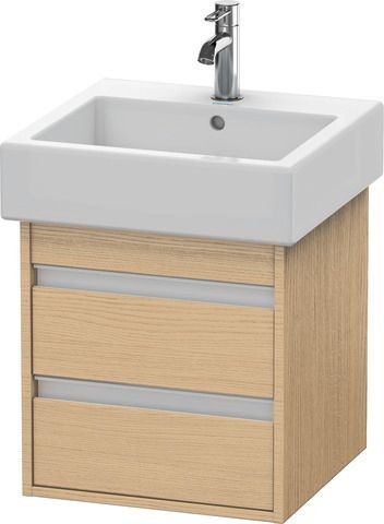 Duravit Ketho Waschtischunterbau wandhängend Natur Eiche Matt 450x440x480 mm - KT663503030