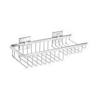 Cosmic Duo Square Cosmic Duo Square Wandkorb Mit Stufe Rechts, 30X13X8Cm, Chrom, 2640187