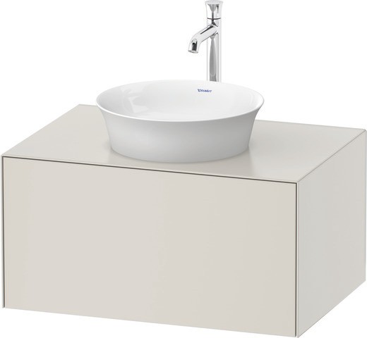 Duravit White Tulip Konsolenwaschtischunterbau wandhängend Nordic Weiß Seidenmatt 800x550x408 mm - W