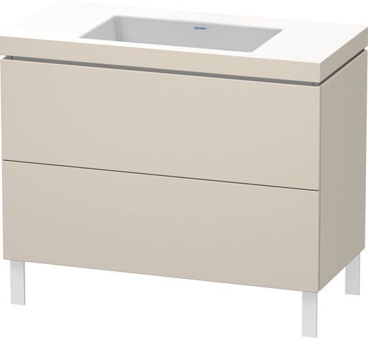 Duravit L-Cube c-bonded Set bodenstehend Taupe 1000x480x698 mm - LC6938N8383