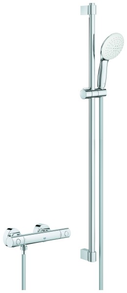 GROHE Thermostat-Brausebatterie Grohtherm 800 C 34769_1 mit Brausegarnitur 900mm chrom, 34769001