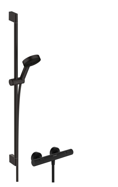 Hansgrohe Brausesystem Pulsify Select S 105 3j Eco Relaxation Ecostat Fine 900mm mattschwarz, 2426
