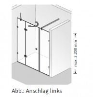HSK Atelier Pur Drehtür HSK Atelier Pur Drehtür pendelbar, an Nebenteil und Nebenteil, AP.108