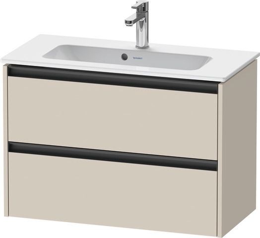 Duravit Ketho.2 Waschtischunterbau wandhängend Taupe Supermatt 810x390x549 mm - K25256083830000