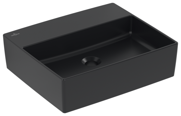 Villeroy & Boch Aufsatzwaschbecken Memento 2.0 498x 420mm, ohne Überlauf Pure Black cplus