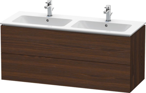 Duravit L-Cube Waschtischunterbau wandhängend Nussbaum gebürstet Matt 1290x481x550 mm - LC625806969