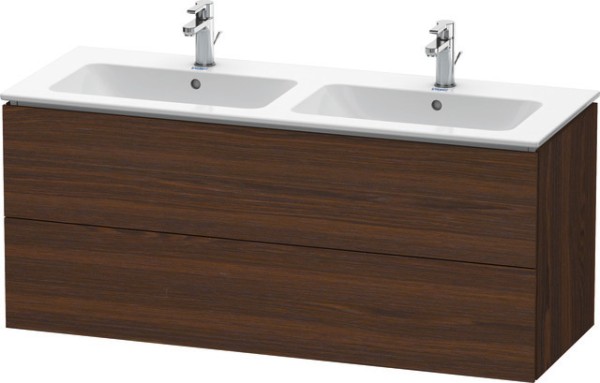 Duravit L-Cube Waschtischunterbau wandhängend Nussbaum gebürstet Matt 1290x481x550 mm - LC6258069690