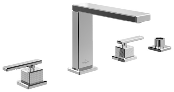 Villeroy & Boch Vierloch-Badewannenrandarmatur Mettlach 616x170x247mm Chrom