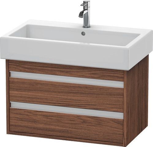 Duravit Ketho Waschtischunterbau wandhängend Nussbaum dunkel Matt 750x440x480 mm - KT663702121