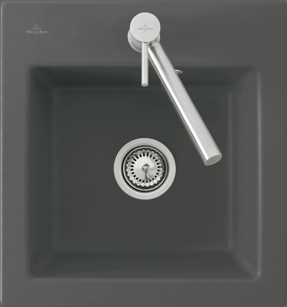 Villeroy & Boch Einbauspüle Subway 45 XS 475x510mm Exc-Garn. aus Keramik Almond cplus, 678102AM