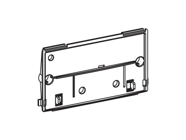 Mepa Montageplatte transparent, mit Schieber UPSK-Typ A31/B31, 590233